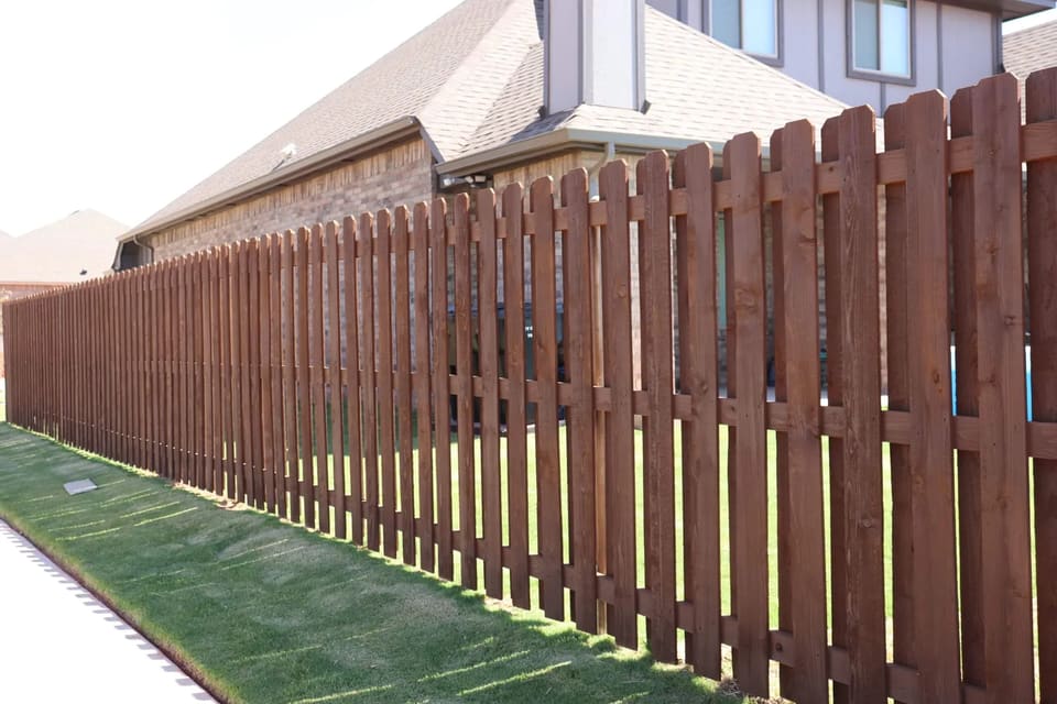 this is an average sized fence in okc