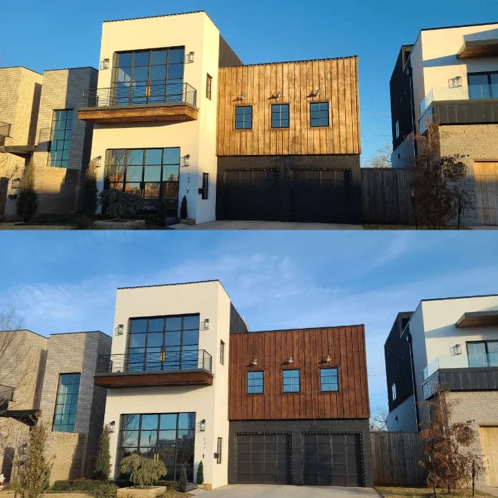 Exterior painting project in the OKC metro