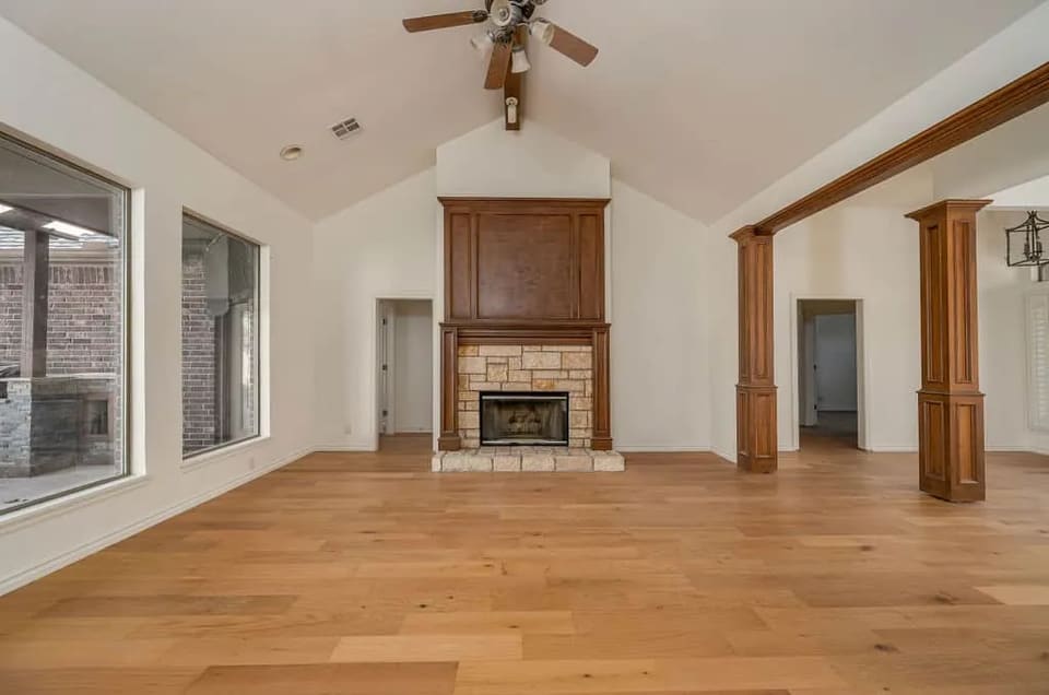Freshly painted walls and ceilings in an OKC home